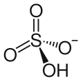 Hydrogen sulfate (bisulfate)