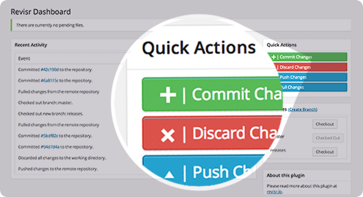 Revisr Dashboard