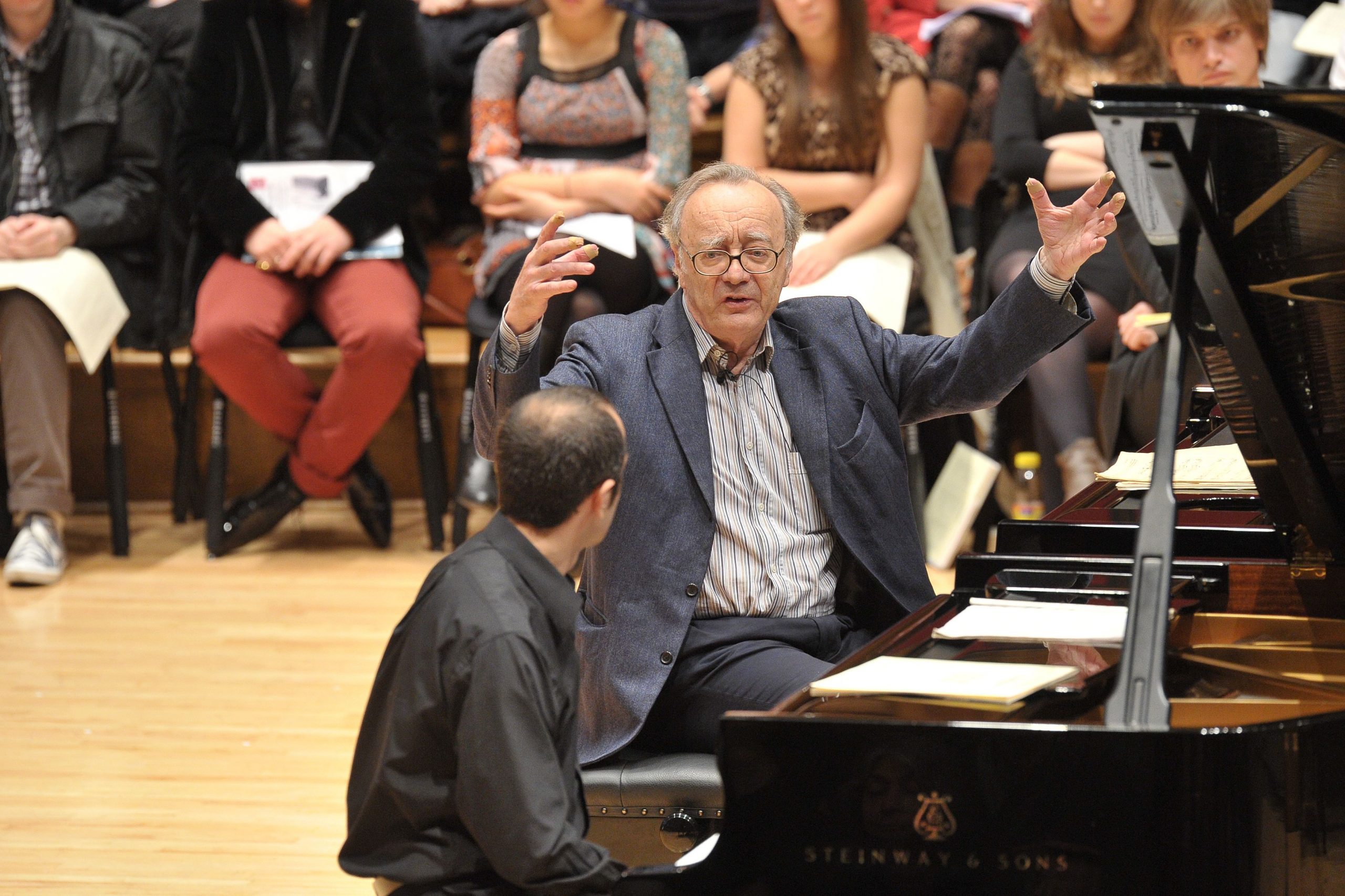 Alfred Brendel giving a masterclass