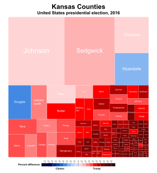 United States presidential election in Kansas, 2016.svg