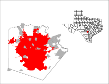 Location within Bexar County