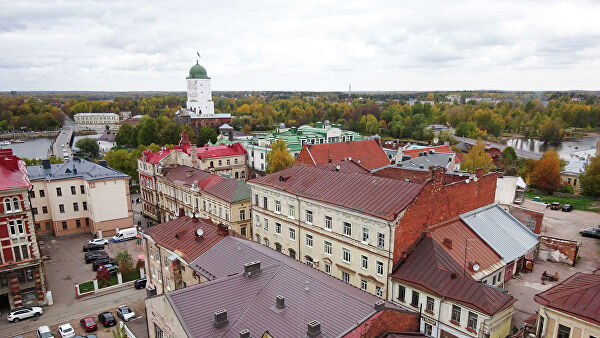 Виды Выборга с Часовой башни