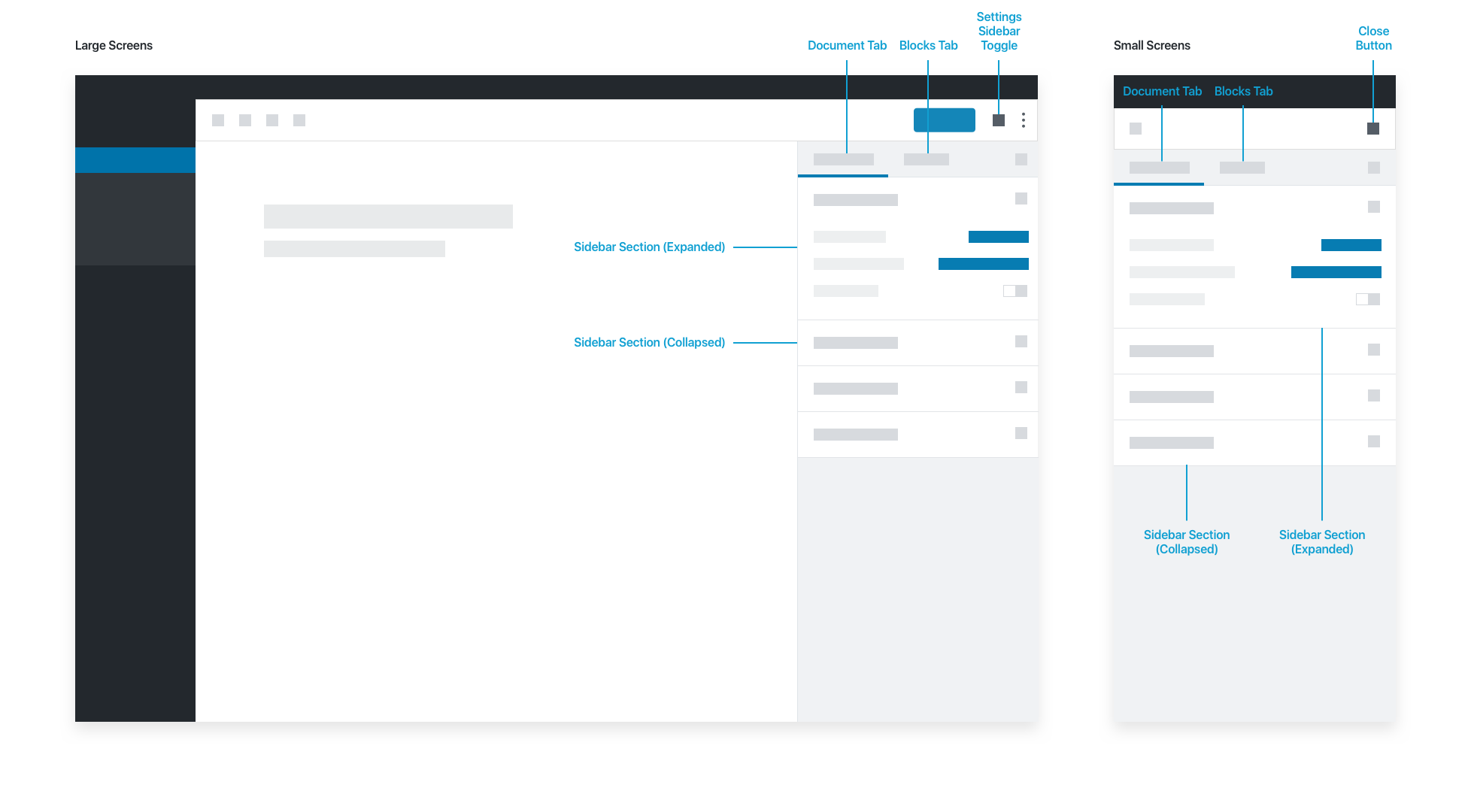 Settings Sidebar