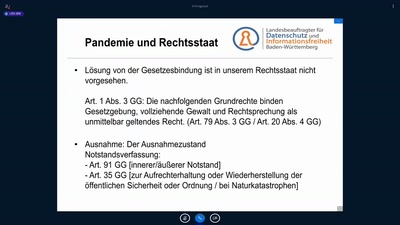 Wie die Pandemie den Datenschutz infiziert hat - Rückblick von Stefan Brink (LfDI BW)