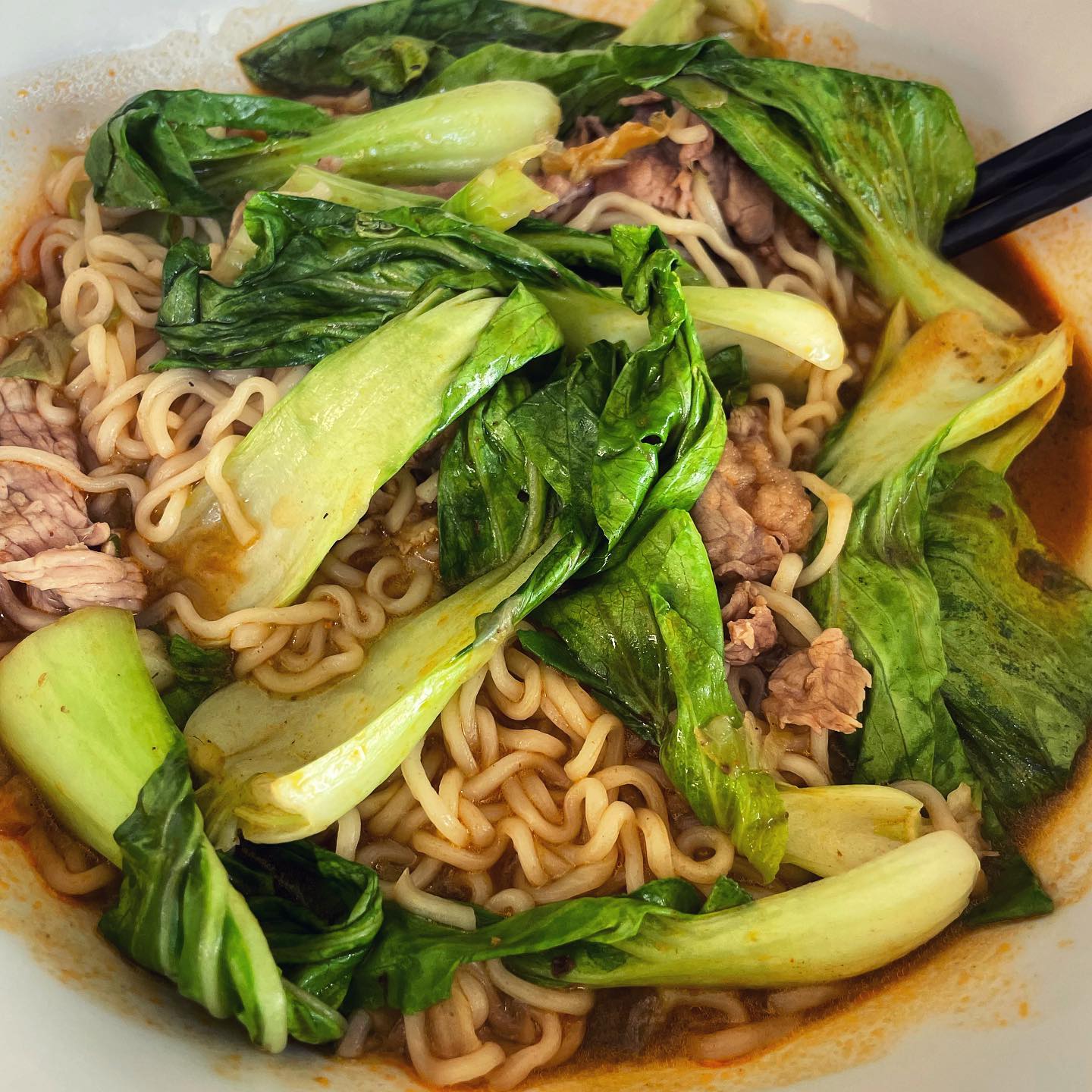 a plate of food with broccoli