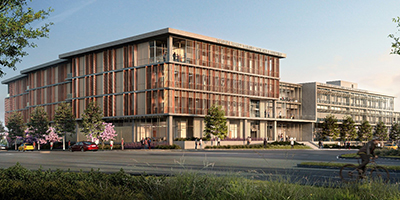 health sciences complex rendering