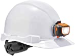 Hard Hat with Light, Cap Style, Ratchet Suspension, Class E, Ergodyne Skullerz 8970LED,White