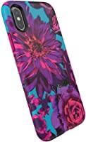 Speck Products Presidio Inked iPhone Xs/iPhone X Case, Hyperbloom/Lipstick Pink