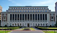 Columbia University's Butler Library, the university's largest single library with over 2 million volumes