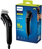 Philips QC5115/15 Tondeuse à Cheveux, 11 Réglages de Longueur, Lames en Inox, Fonctionnement sur Secteur