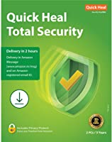 Quick Heal Total Security Latest Version - 2 PCs, 3 Years (Email Delivery in 2 hours- No CD)