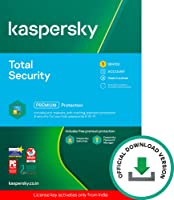 Kaspersky Total Security (Windows / Mac / Android) Latest Version - 1 User, 3 Years (Code emailed in 2 Hours - No CD)