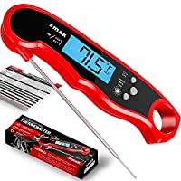 Digital Instant Read Meat Thermometer - Waterproof Kitchen Food Cooking Thermometer with Backlight LCD - Best Super Fast...