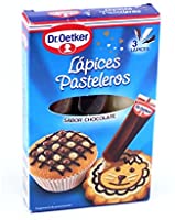 Dr.Oetker 3 Lápices Pasteleros Sabor Chocolate, 76g