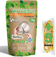 DULCILIGHT Eritritol 1 Kg 100% Natural Edulcorante Cero Calorías + (5 sobres Edulcorante Moreno) Apto Dietas Keto y...