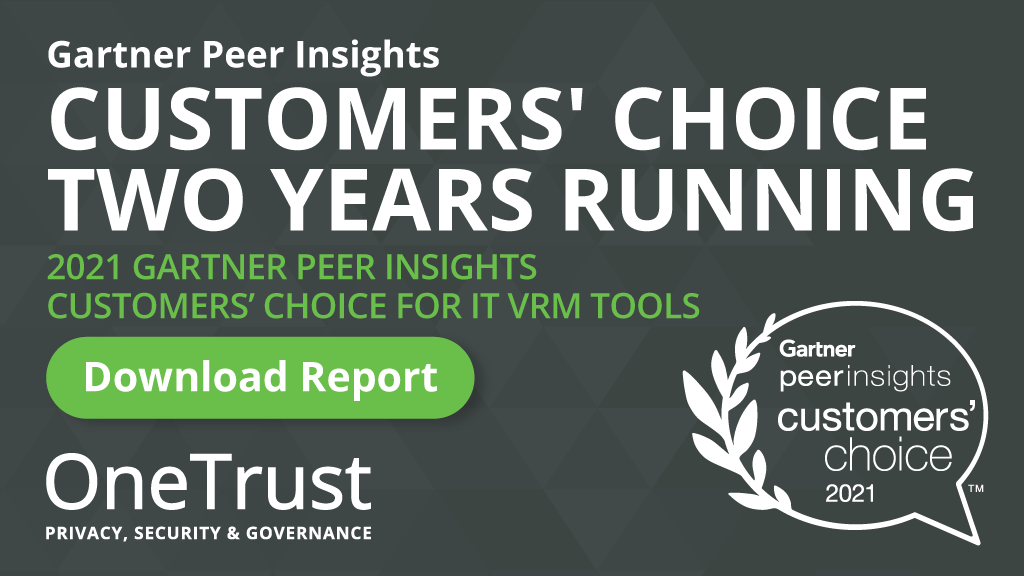 Gartner Peer Insights 2021 - OneTrust