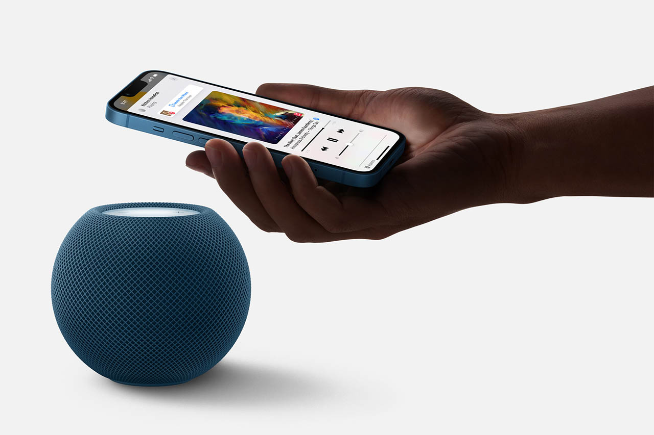 HomePod mini in blauw