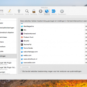 Meldingen van websites in- en uitschakelen op de Mac