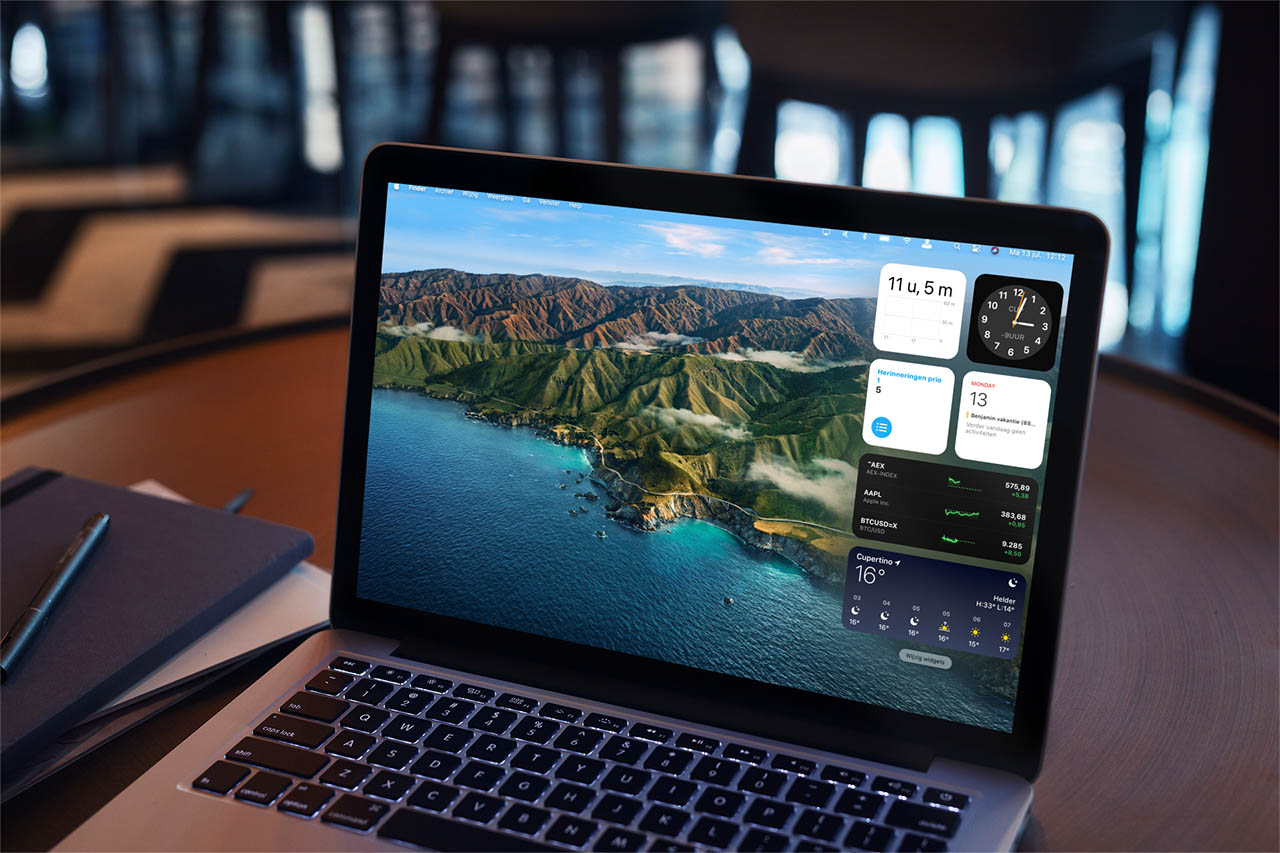 Widgets in macOS Big Sur