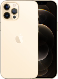 iPhone 12 Pro Max in goud.