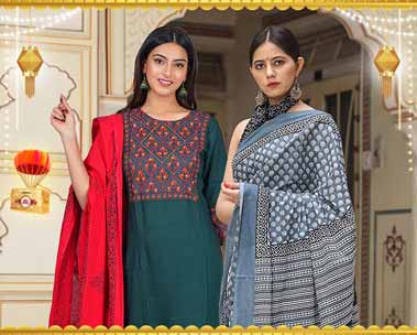 Up to 70% off | Festive handloom clothing