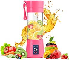 AMAZON'S BRAND ROYAL STEP Portable Electric USB Juice Maker Juicer Bottle Blender Grinder Mixer,4 Blades Rechargeable...