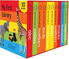 My First Library: Boxset of 10 Board Books for Kids