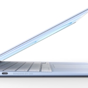 MacBook Air in het blauw (concept).