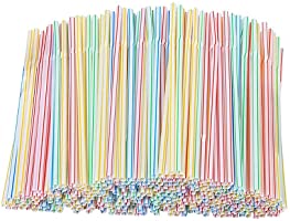 100 stuks bubble thee bekers stro dikke kinderen rietjes kleurrijke drinkrietjes,bonte herbruikbare rietjes, 、