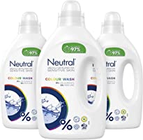 Neutral Wasmiddel Kleur, Parfumvrij - 60 wasbeurten - 3 x 1L