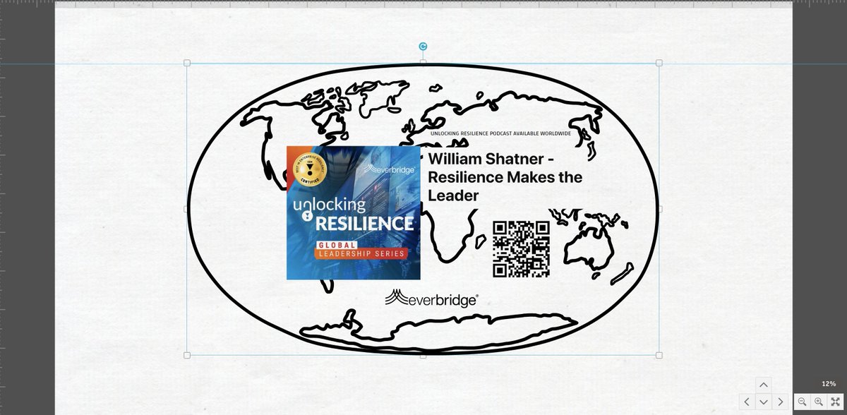 World map with William Shatner Resilience Makes the Leader overlaid with an album cover that reads "Unlocking Resilience" Everbridge