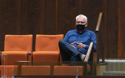 Yisrael Beytenu MK Eli Avidar at the Knesset on June 21, 2021. (Olivier Fitoussi/Flash90)