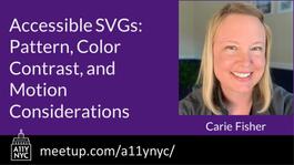 Accessible SVGs: Pattern, Color Contrast, and Motion Considerations