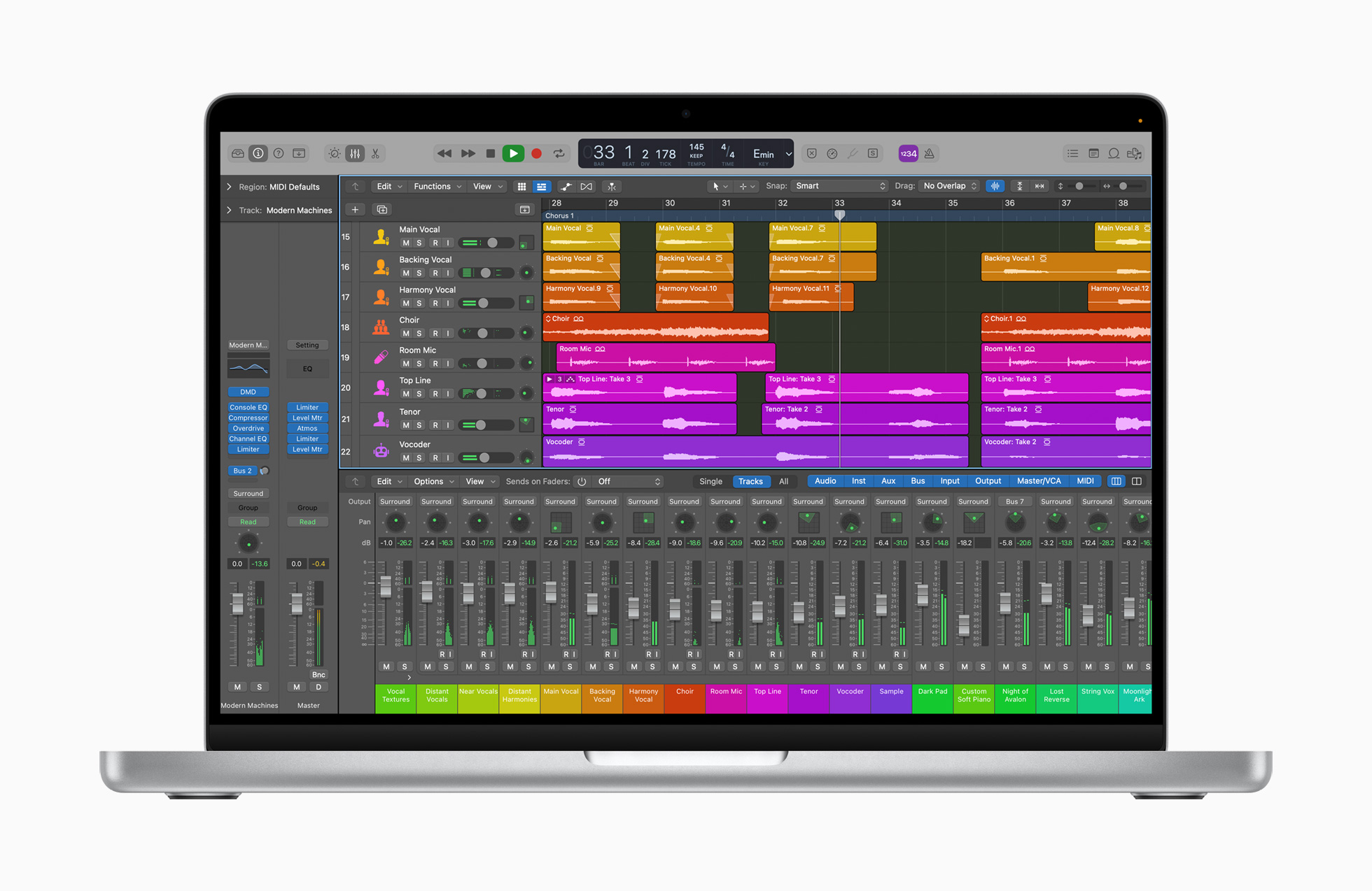 14-inch Apple MacBook Pro 2021 met Logic Pro