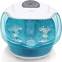 Foot Spa Foot Bath Massager with Heat Bubble Vibration and Temperature Control, 3 in 1 Multifunction Feet Pedicure Soak...