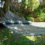 A backyard hammock