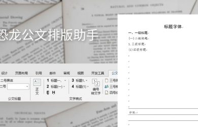 小恐龙公文排版助手：自动排版以符合《党政机关公文格式国家标准》 6