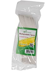 Biogreen Disposable Spoon, Milky White (Pack of 20), BD-S720