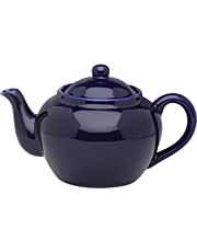 Harold Imports 71/374-3C HIC 3 Cup Cobalt Blue Ceramic Tea Pot with Stainless Steel Infuser 71/374 3C