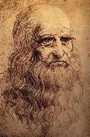 Auto-retrato de Leonardo da Vinci em sangria (1512-1515).