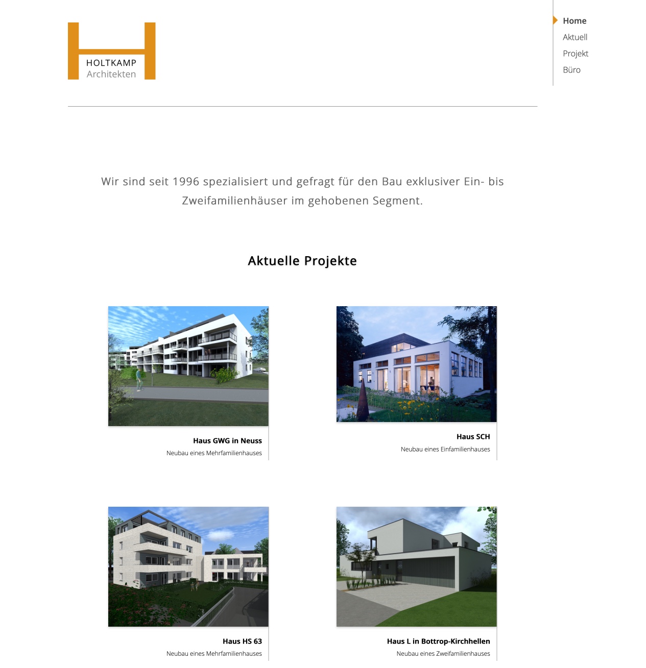Website Holtkamp Architekten