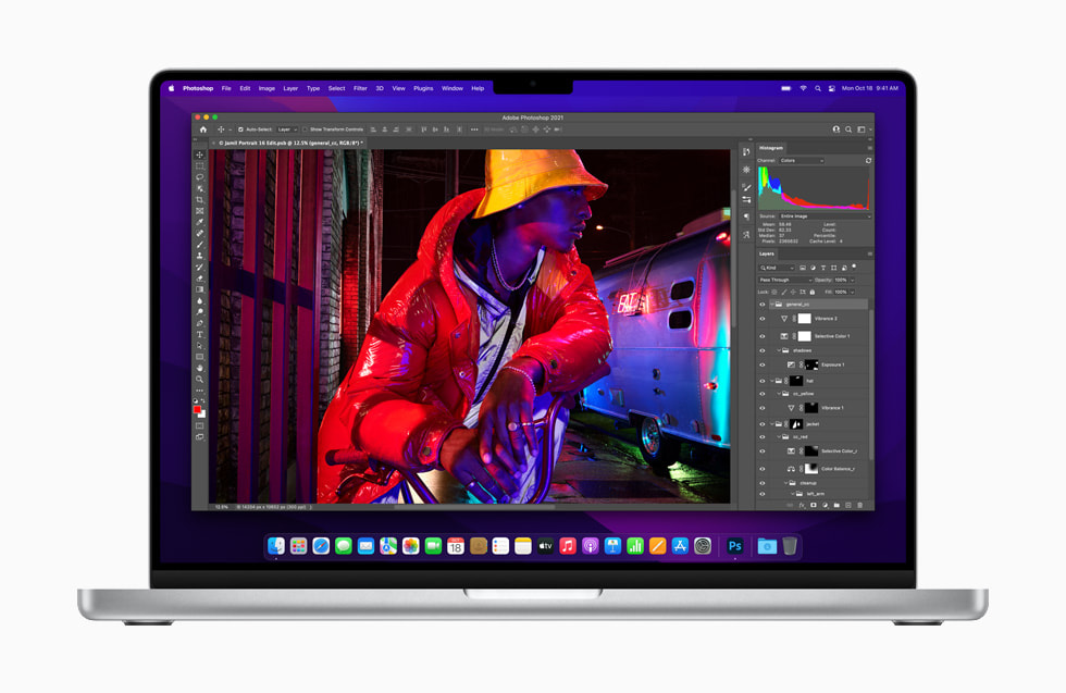 MacBook Pro’s Liquid Retina XDR display is shown.