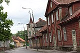 The center of the innerland town of Viljandi