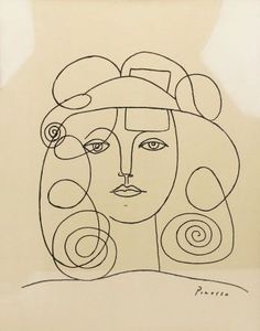 Picasso Kunst Picasso, Art Picasso, Picasso Sketches, Pablo Picasso Drawings, Picasso Tattoo, Line Drawing, Painting & Drawing, Drawing Tips, Ouvrages D'art