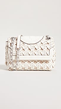 Tory Burch - Fleming Soft Basket Weave Small Shoulder Bag