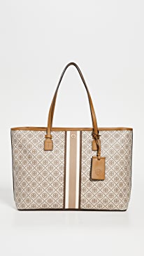 Tory Burch - T Monogram Coated Canvas Tote