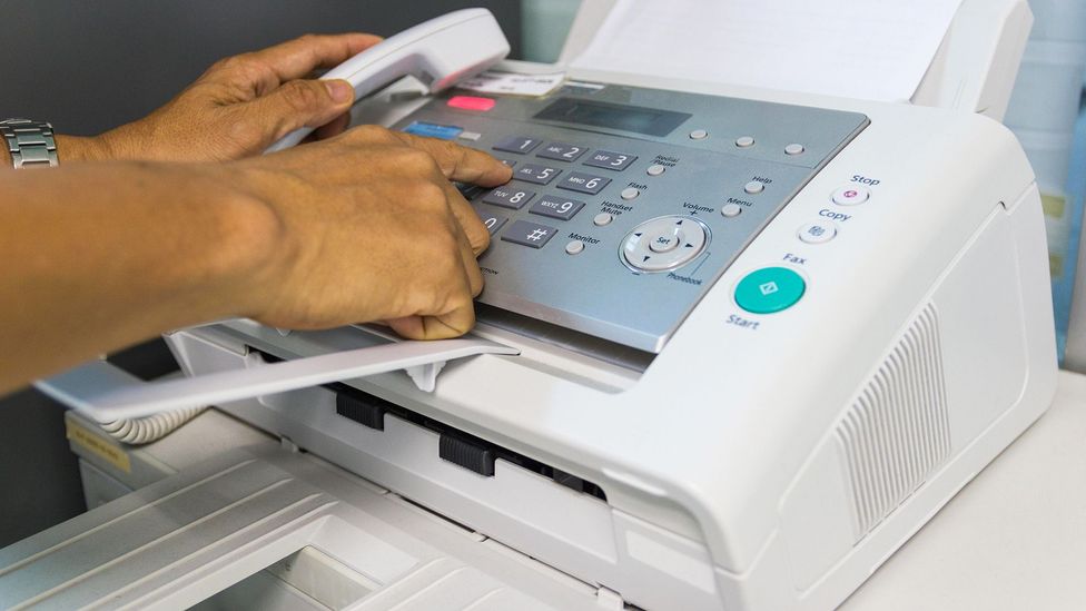 Fax machines became an essential business tool during the 1970s to the 1990s before they were replaced by email (Credit: Alamy)