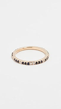 Adina Reyter - Sapphire + Diamond Eternity Band Ring