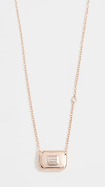 SHAY - 18k Essential Baguette Diamond Necklace