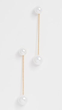 Theia Jewelry - Double Imitation Pearl Earrings